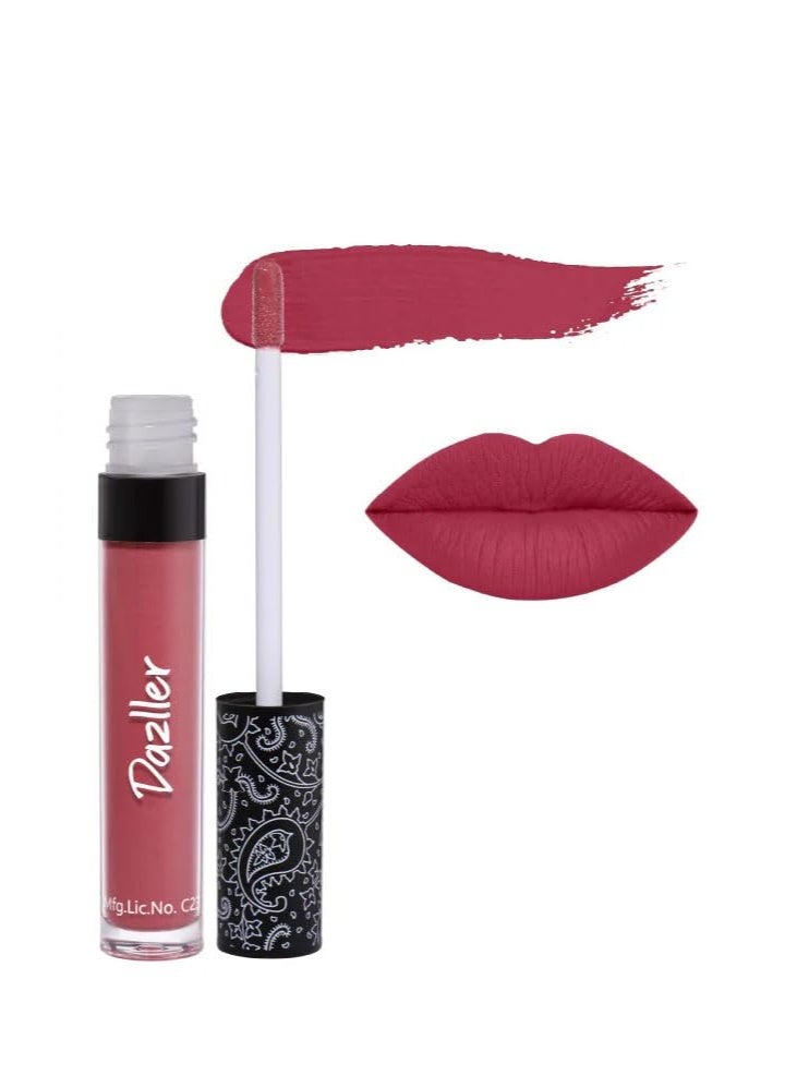 DAZLLER All Day Lipcolour|Moisturizing Kokum Butter|Non-Transfer & Smudge-Proof|8Hr Stay|Matte Liquid Lipstick for Women|Dlc007 |6G - Image 1